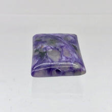 Load image into Gallery viewer, 80cts of Rare Rectangular Pillow Charoite Beads | 2 Beads | 26x19x8mm | 10871A - PremiumBead Alternate Image 7