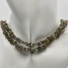 Load image into Gallery viewer, SHIMMERING! Labradorite NUGGET Bead 32" NECKLACE - PremiumBead Alternate Image 6