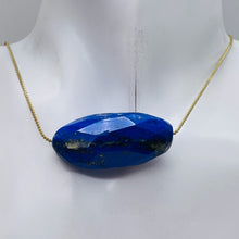 Load image into Gallery viewer, Lapis, Designer Cut 105ct Pendant Bead | 43x21x16mm | Blue | 1 Bead |