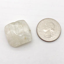 Load image into Gallery viewer, White Clear Spodumene Kunzite Rectangular Pendant Bead | 23x23x10mm | 1 Bead |