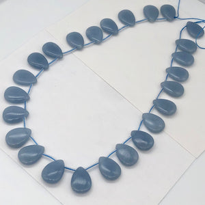 Blue Pectolite / Angelite Briolette Bead Strand for Jewelry Making - PremiumBead Alternate Image 3