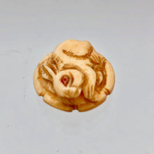 Load image into Gallery viewer, Hand Carved Bunny Rabbit Waterbuffalo Bone Bead | 1 Bead | 20x9mm | 8626 - PremiumBead Alternate Image 4