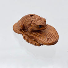 Load image into Gallery viewer, Intricately Carved Froggie Slipper Ojime/Netsuke Bead - PremiumBead Alternate Image 6