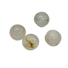 Load image into Gallery viewer, Chatoyant Hint of Color Round Kunzite Beads | 9mm | 4 Beads |