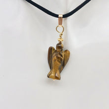 Load image into Gallery viewer, On the Wings of Angels Tigereye 14K Gold Filled 1.5" Long Pendant 509284TEG - PremiumBead Alternate Image 5