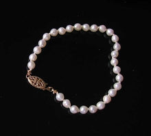 Load image into Gallery viewer, Creamy White 4.5mm FW Pearl & 14Kgf 7" Bracelet 9916F - PremiumBead Primary Image 1