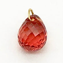 Load image into Gallery viewer, .74cts Natural Red Ruby 18K Briolette Bead Pendant | 5.5x4mm |