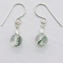 Load image into Gallery viewer, Sparkling Actinolite Quartz Sterling Silver Earrings | 1" long | 1 Pair |