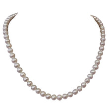 Load image into Gallery viewer, AAA Natural Wedding White Round 6.5-6mm FW Pearl Strand 104499