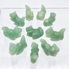 Load image into Gallery viewer, Nuts 2 Hand Carved Animal Aventurine Squirrel Beads | 21.5x15.5x9mm | Green - PremiumBead Alternate Image 10