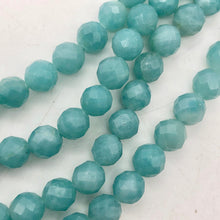 Load image into Gallery viewer, Amazonite Faceted Round 8mm Bead Half Strand - PremiumBead Alternate Image 3