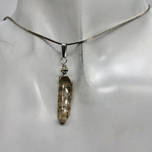 Load image into Gallery viewer, Smoky Quartz Sterling Silver Crystal | 1 1/2" Long | Smoky Clear | 1 Pendant |