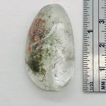 Load image into Gallery viewer, Lodalite Quartz Oval Pendant Figurine Bead | Clear Included|1 Bead| 35x20x13 mm|