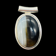 Load image into Gallery viewer, Rare Agate & Sterling Silver Pendant 005857