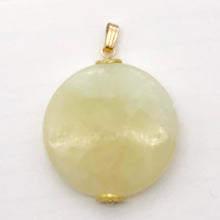 Load image into Gallery viewer, Creamy! One Lemony Hemimorphite Disc 14kgf Pendant | 1 1/2" long|