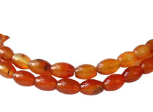 Load image into Gallery viewer, Natural Carnelian Agate 12x9mm Oval Bead Strand 109355