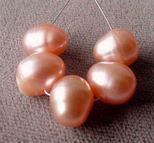 Load image into Gallery viewer, Stunning 'Peach Flambe' AAA Fresh Water Pearl Strand 101534 - PremiumBead Alternate Image 3
