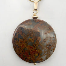 Load image into Gallery viewer, AutumnLeaves Druzy Ocean Jasper 14K Gold Filled Pendant | 30mm | 1 3/4" Long | - PremiumBead Alternate Image 6