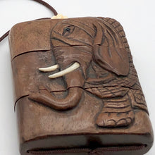 Load image into Gallery viewer, Hand Carved Elephant Boxwood 3-part Inro Purse - PremiumBead Alternate Image 2