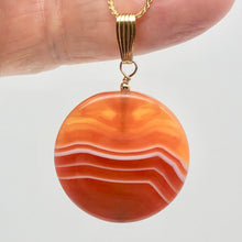 Load image into Gallery viewer, Made in USA Copper Red Carnelian 14Kgf Pendant 505677H
