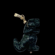Load image into Gallery viewer, T-Rex Dinosaur Carved Kambaba Jasper 14K Gold Filled Pendant