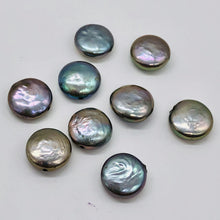 Load image into Gallery viewer, 9 Shimmer Silvery Platinum FW Coin Pearls 9447