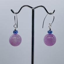 Load image into Gallery viewer, Kunzite Tanzanite Sterling Silver Drop Earrings | 1 1/4" | Lavender Blue |