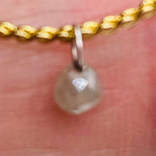 Load image into Gallery viewer, Diamond w/Loop .27 cts Teardrop | 3x3 mm. | Green | 1 Pendant |