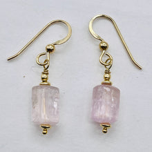 Load image into Gallery viewer, Kunzite 14K Gold Filled Dangle Earrings | 1 1/4" Long | Pink | 1 Pair |