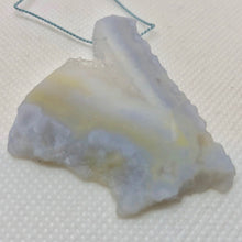 Load image into Gallery viewer, 80cts Blue Chalcedony Pendant Bead Pocket Druzy 9852N - PremiumBead Primary Image 1