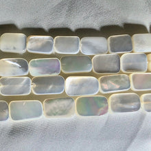 Load image into Gallery viewer, Shine 3 Natural Mother of Pearl Shell Beads 11x9x4mm to 15x9x3.5mm 002206 - PremiumBead Alternate Image 2