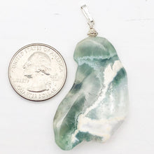 Load image into Gallery viewer, Translucent Ocean Jasper Sterling Silver Pendant | 2 1/4 Inch Long |