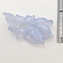Load image into Gallery viewer, 23.8cts Exquisitely Hand Carved Blue Chalcedony Flower Pendant Bead - PremiumBead Primary Image 1