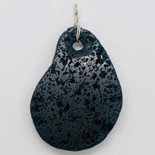 Load image into Gallery viewer, Meteorite Carved Sterling Silver Pendant | 1 Pendant | Black | 2 1/2" Long |