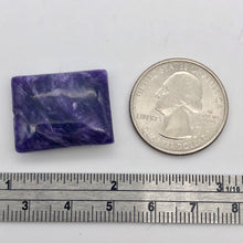 Load image into Gallery viewer, 32cts of Rare Rectangular Pillow Charoite Bead | 1 Beads | 23x18x8mm | 10872D - PremiumBead Alternate Image 2