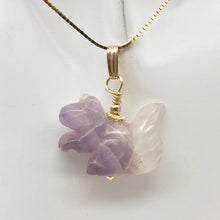 Load image into Gallery viewer, Just Nuts! Bi-Colored Amethyst Squirrel 14K Gold Filled Pendant 509279AMG - PremiumBead Alternate Image 8