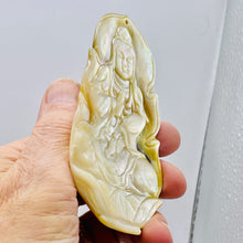 Load image into Gallery viewer, Quan Yin Mother of Pearl Person | 4 1/4" Tall | White | 1 Pendant |