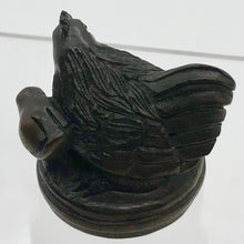 Load image into Gallery viewer, Chicken Hen with Chick Dark Teak Ojime/Netsuke Bead - PremiumBead Alternate Image 5