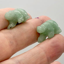 Load image into Gallery viewer, Roar Hand Carved Natural Aventurine Bear Figurine | 13x18x7mm | Green