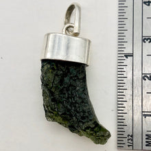 Load image into Gallery viewer, Blue Green Moldavite Pendant 26x12x8mm | 1 1/2" long