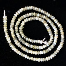 Load image into Gallery viewer, Alexandrite Cats Eye Faceted Rondell Bead Strand | 3 mm | Green | 200 Beads |