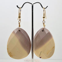 Load image into Gallery viewer, Desert Dune Purple Sky Natural Mookaite 14K Golf Filled Earrings | 2 3/4" Long |