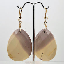 Load image into Gallery viewer, Desert Dune Purple Sky Natural Mookaite 14K Golf Filled Earrings | 2 3/4" Long |