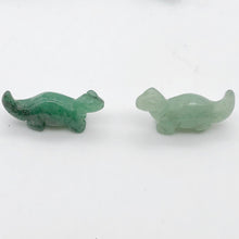 Load image into Gallery viewer, Dinosaur 2 Carved Aventurine Diplodocus Beads | 25x11.5x7.5mm | Green - PremiumBead Primary Image 1