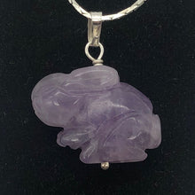 Load image into Gallery viewer, Hop! Amethyst Bunny Rabbit Solid Sterling Silver Pendant 509255AMS - PremiumBead Alternate Image 3
