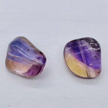 Load image into Gallery viewer, Ametrine Large Nugget Pendant Beads | 22x15x11/19x18x10 | Purple/Gold | 2 Beads|