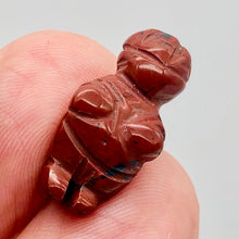 Load image into Gallery viewer, FERTILE! Carved Red JASPER Goddess of Willendorf Figurine | 20x10x9mm | Red
