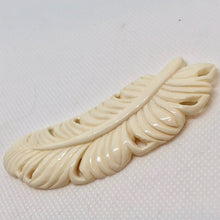 Load image into Gallery viewer, Bone Feather Realistically Carved to Reflect A Majestic Feather 10797 - PremiumBead Primary Image 1