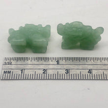Load image into Gallery viewer, Wild 2 Aventurine Hand Carved Winged Dragon Beads | 21x14x9mm | Green