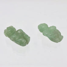 Load image into Gallery viewer, 2 Carved Aventurine Goddess of Willendorf Beads | 20x9x7mm | Green - PremiumBead Alternate Image 2